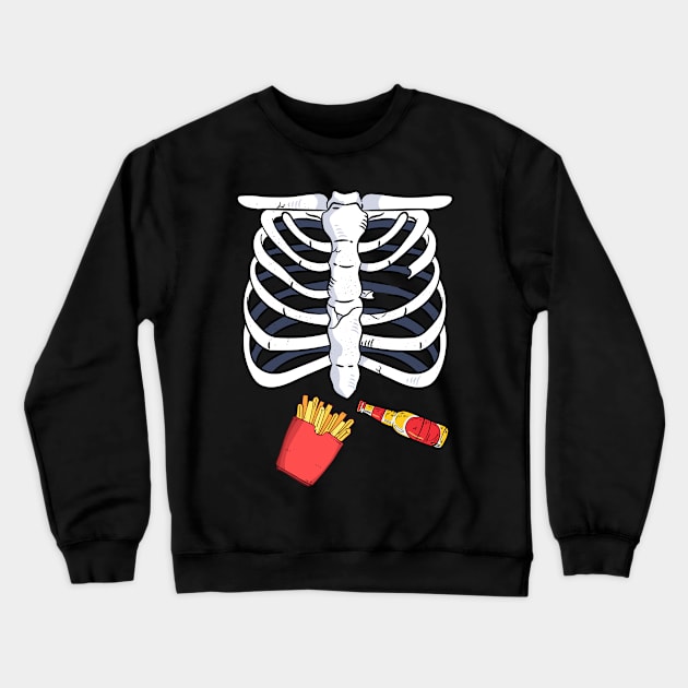 Halloween Skeleton Costume Crewneck Sweatshirt by Anassein.os